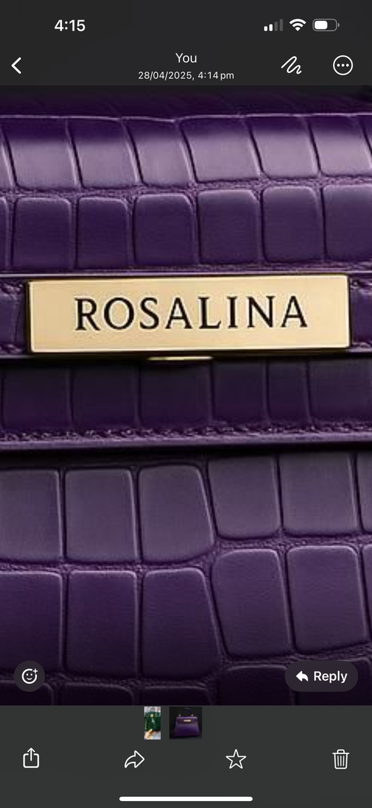 Crocodile hand made bag