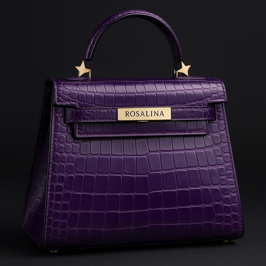 Crocodile hand made bag
